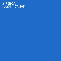#1F6BCA - Science Blue Color Image