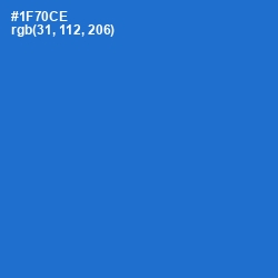 #1F70CE - Science Blue Color Image