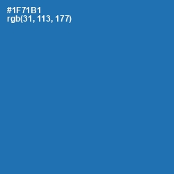 #1F71B1 - Denim Color Image