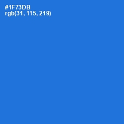 #1F73DB - Science Blue Color Image