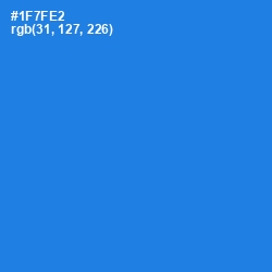 #1F7FE2 - Azure Radiance Color Image