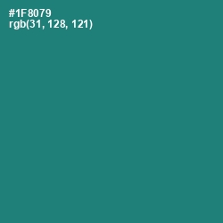 #1F8079 - Elf Green Color Image