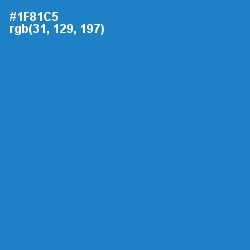 #1F81C5 - Pacific Blue Color Image