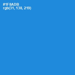 #1F8ADB - Pacific Blue Color Image