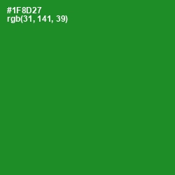 #1F8D27 - Forest Green Color Image