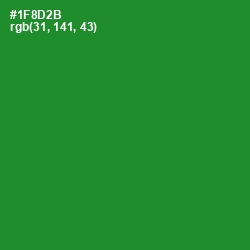 #1F8D2B - Forest Green Color Image