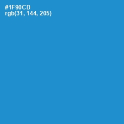 #1F90CD - Pacific Blue Color Image