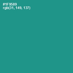 #1F9589 - Blue Chill Color Image