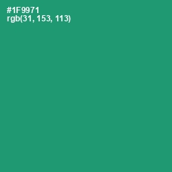 #1F9971 - Elf Green Color Image