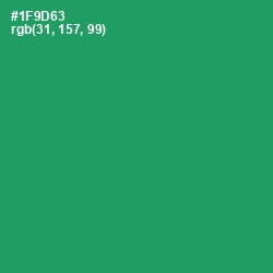 #1F9D63 - Elf Green Color Image