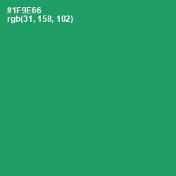 #1F9E66 - Elf Green Color Image