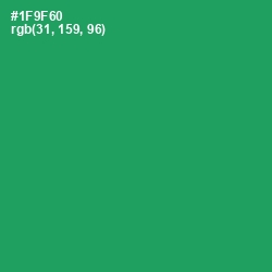 #1F9F60 - Elf Green Color Image
