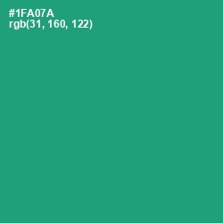 #1FA07A - Green Haze Color Image