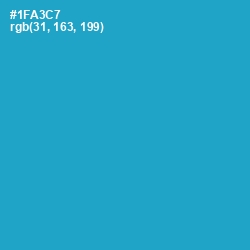 #1FA3C7 - Cerulean Color Image