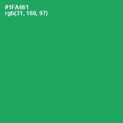 #1FA661 - Green Haze Color Image