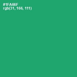 #1FA66F - Green Haze Color Image