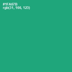#1FA67B - Jade Color Image