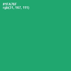 #1FA76F - Green Haze Color Image