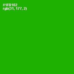 #1FB102 - Forest Green Color Image