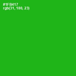 #1FB417 - Forest Green Color Image
