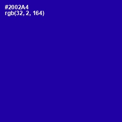 #2002A4 - Ultramarine Color Image