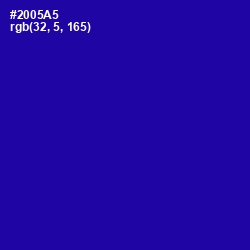 #2005A5 - Ultramarine Color Image
