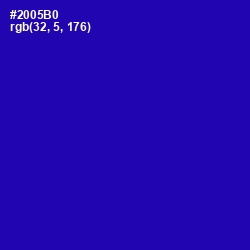 #2005B0 - Ultramarine Color Image