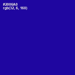 #2006A0 - Ultramarine Color Image