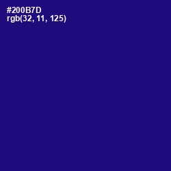 #200B7D - Deep Blue Color Image