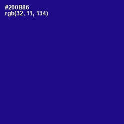 #200B86 - Blue Gem Color Image