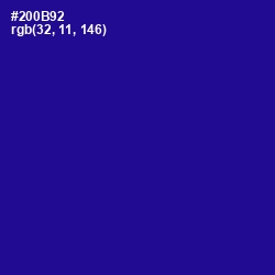 #200B92 - Blue Gem Color Image