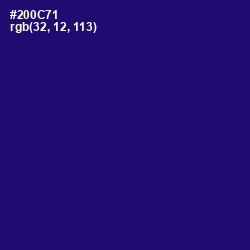 #200C71 - Deep Blue Color Image