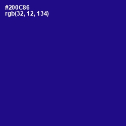 #200C86 - Blue Gem Color Image