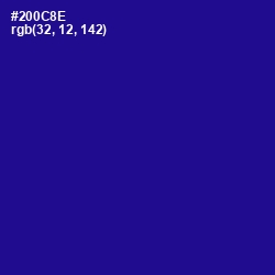 #200C8E - Blue Gem Color Image