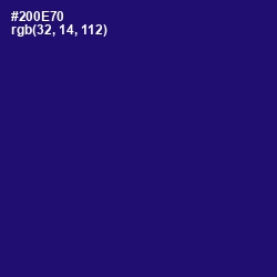 #200E70 - Deep Blue Color Image