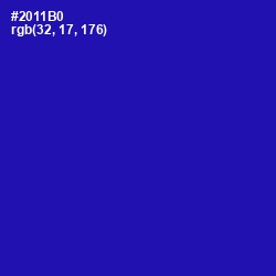 #2011B0 - Ultramarine Color Image