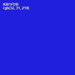 #201FDB - Dark Blue Color Image