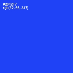 #2042F7 - Blue Ribbon Color Image