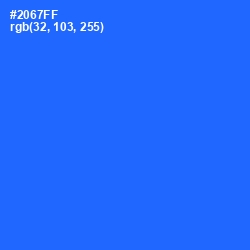 #2067FF - Blue Ribbon Color Image