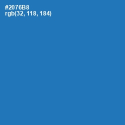 #2076B8 - Astral Color Image