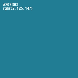 #207D93 - Jelly Bean Color Image