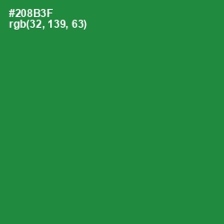 #208B3F - Forest Green Color Image