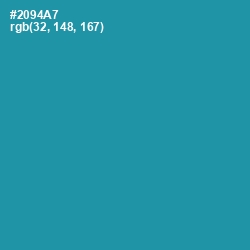#2094A7 - Boston Blue Color Image