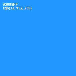 #2098FF - Dodger Blue Color Image