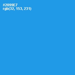 #2099E7 - Curious Blue Color Image