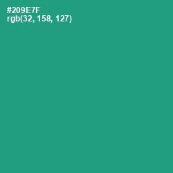 #209E7F - Green Haze Color Image
