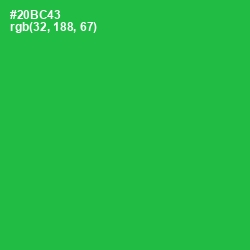 #20BC43 - Green Haze Color Image