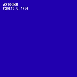 #2100B0 - Ultramarine Color Image