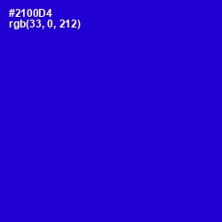 #2100D4 - Dark Blue Color Image