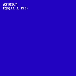 #2103C1 - Dark Blue Color Image